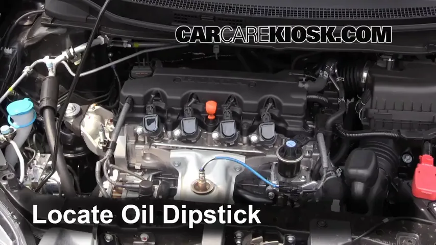 2015 Honda Civic LX 1.8L 4 Cyl. Coupe Oil Check Oil Level